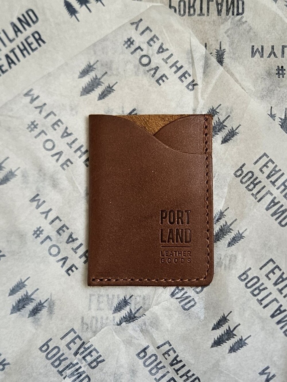 UNICORN Portland leather Minimalist Wallet in Honey